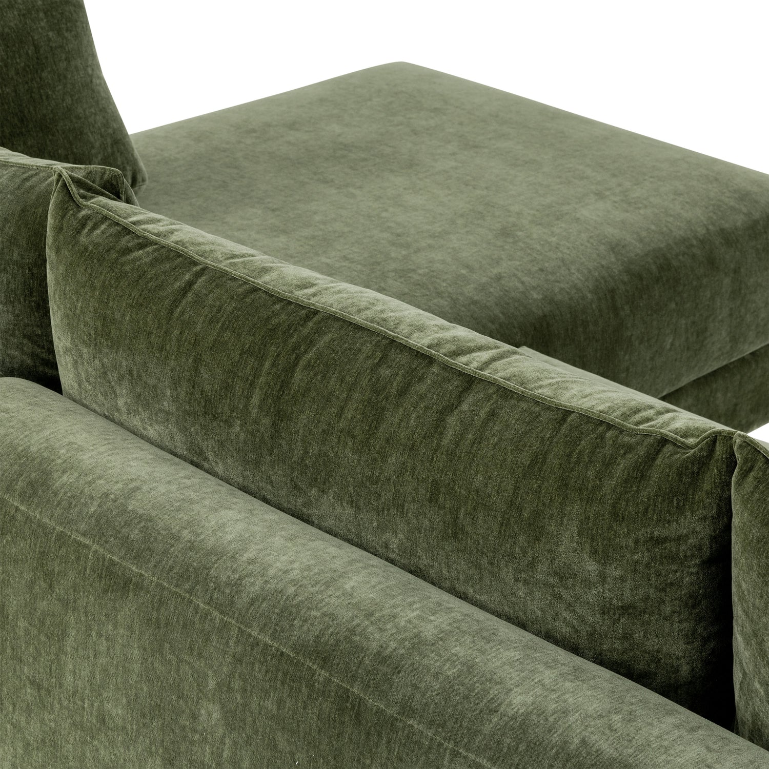 Marcel 122” Right-Facing Chaise Sectional | Sagano Green 