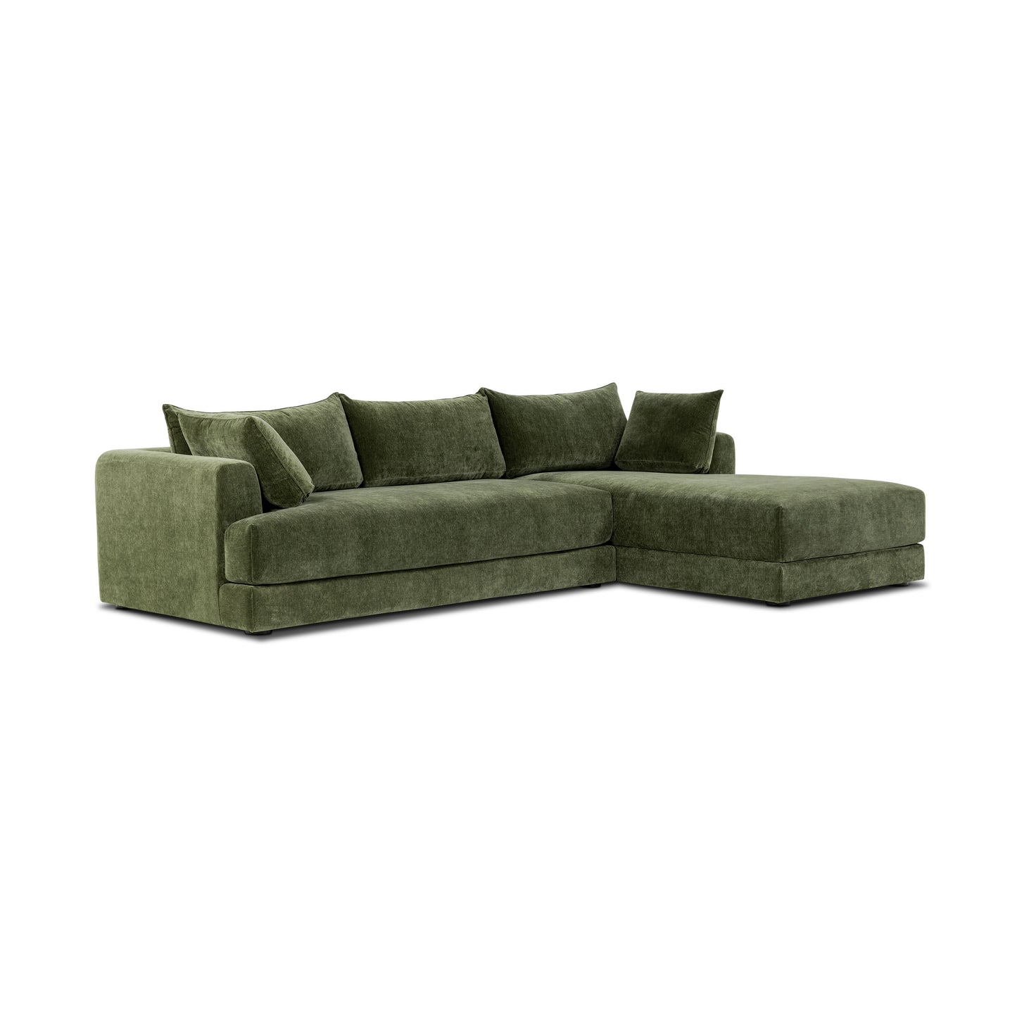 Marcel 122” Right-Facing Chaise Sectional | Sagano Green