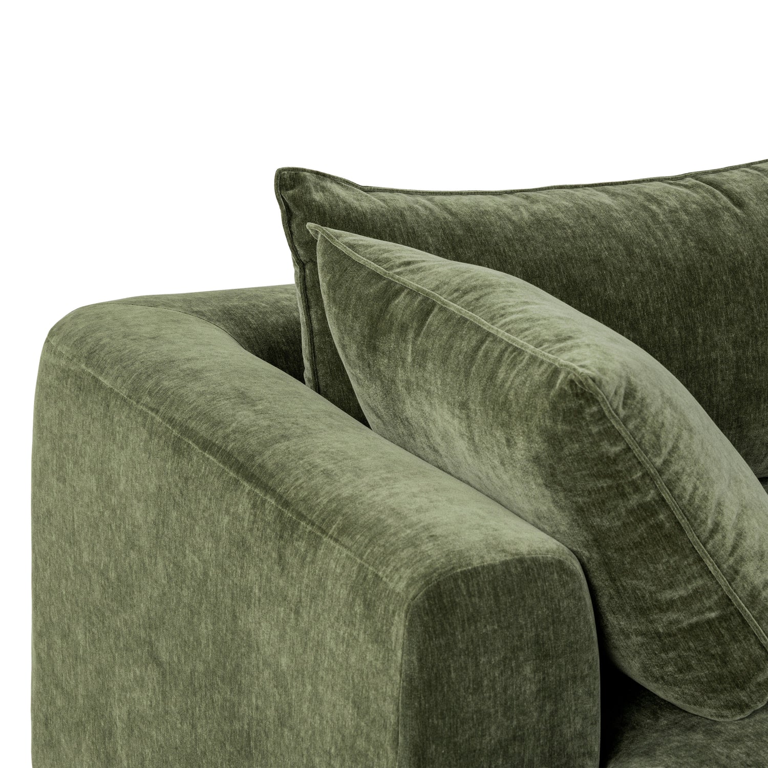 Marcel 122” Right-Facing Chaise Sectional | Sagano Green 