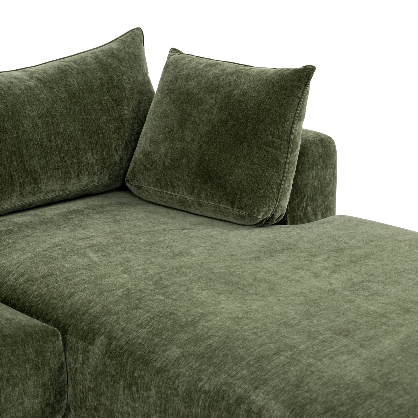 Marcel 122” Right-Facing Chaise Sectional | Sagano Green