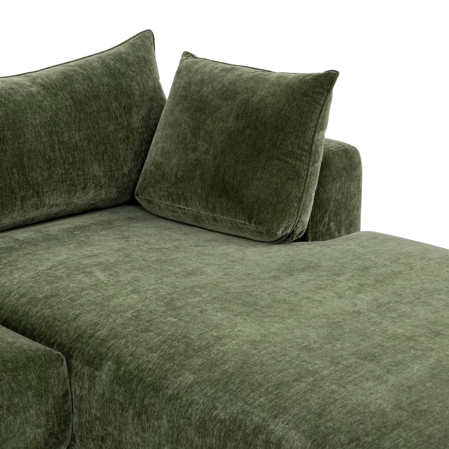 Marcel 122” Right-Facing Chaise Sectional | Sagano Green 