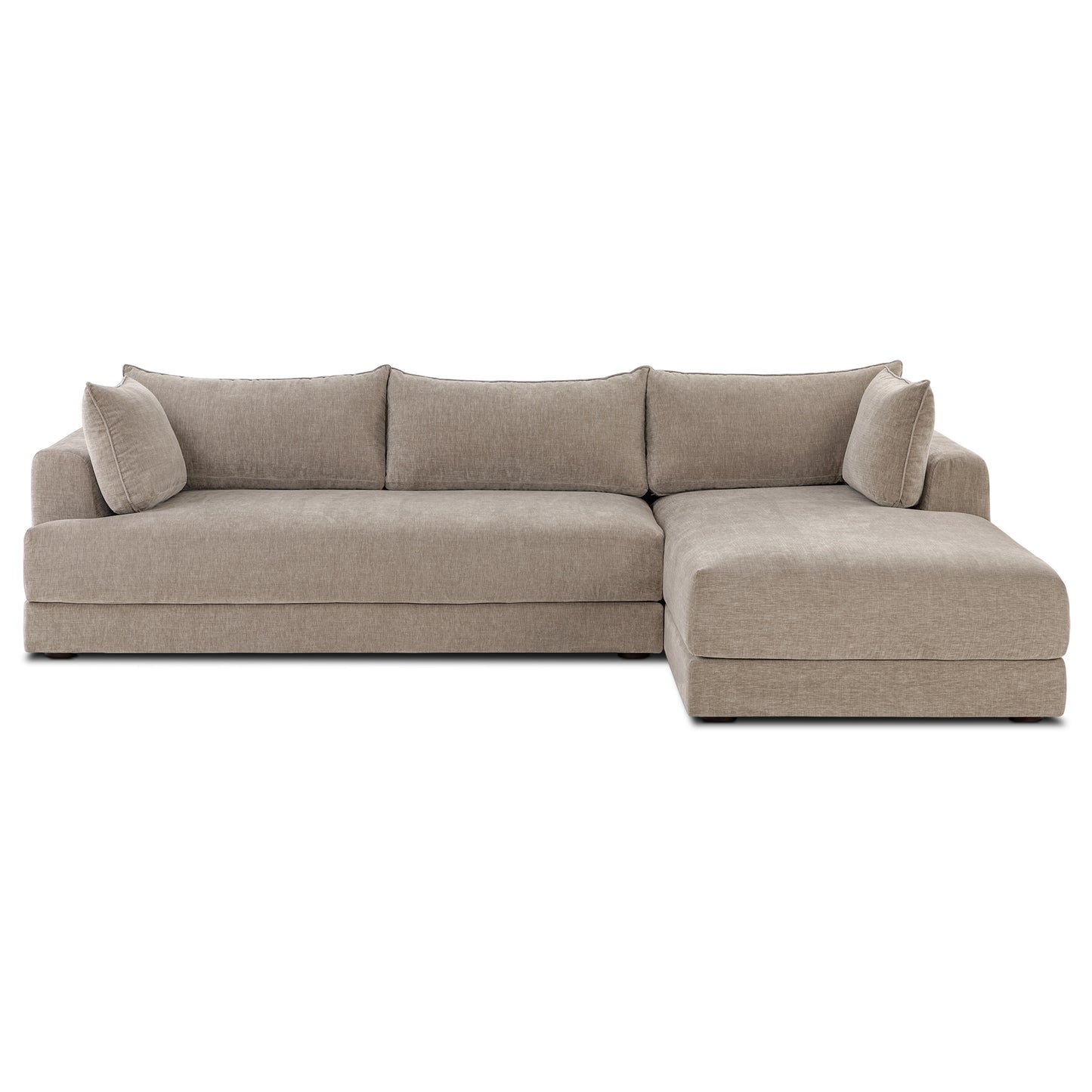 Marcel Right-Facing Sectional | Taupe Brown