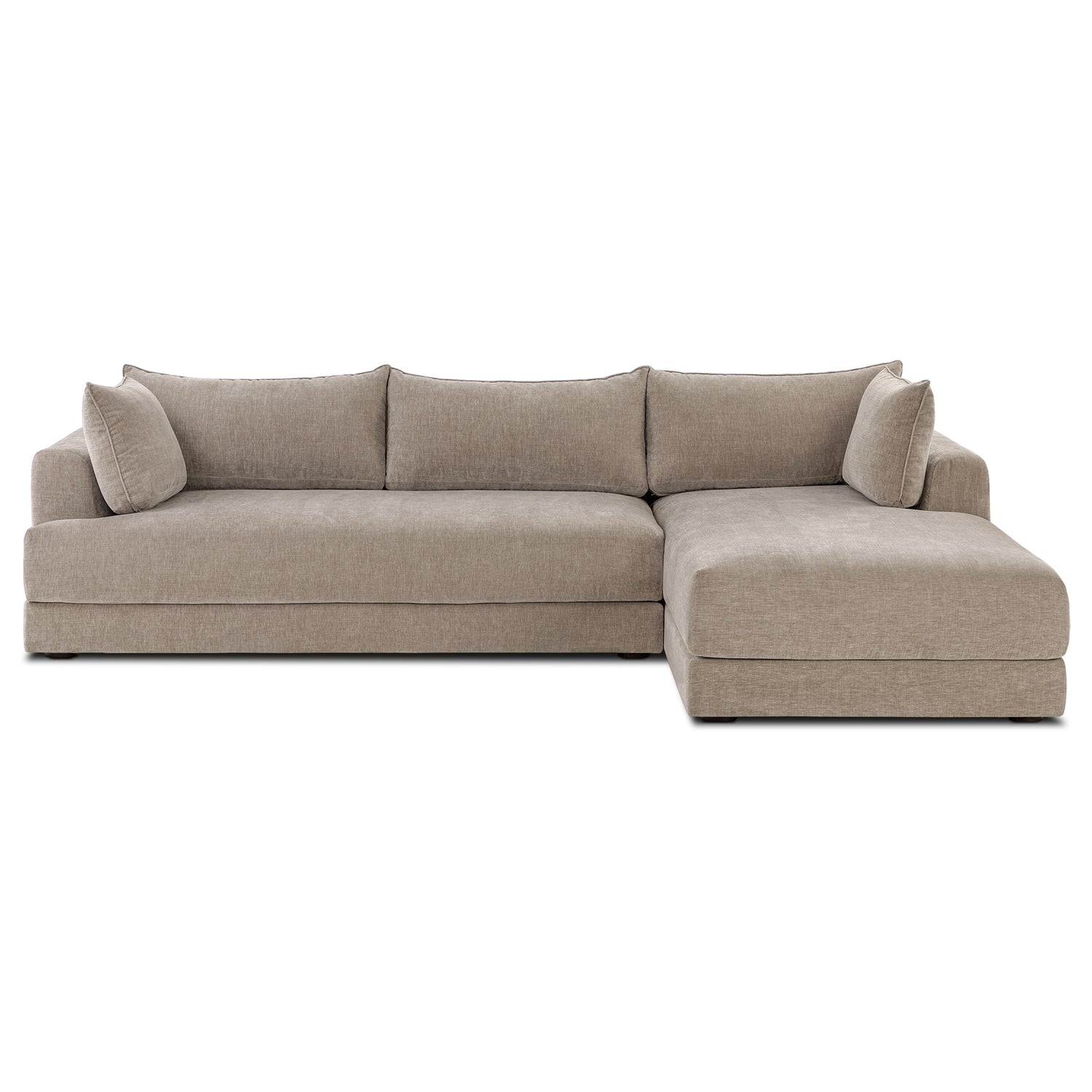Marcel Right-Facing Sectional | Taupe Brown 
