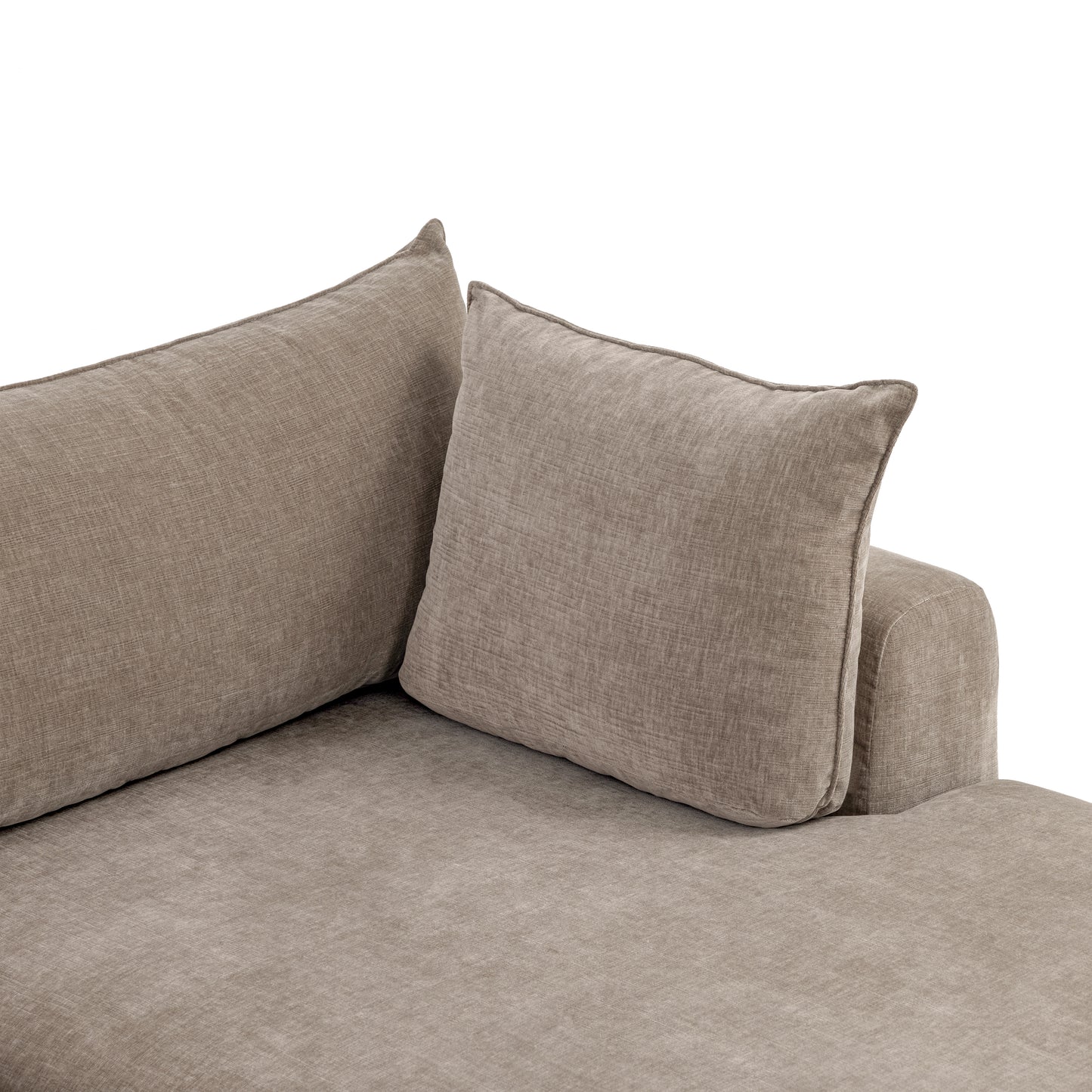 Marcel Right-Facing Sectional | Taupe Brown