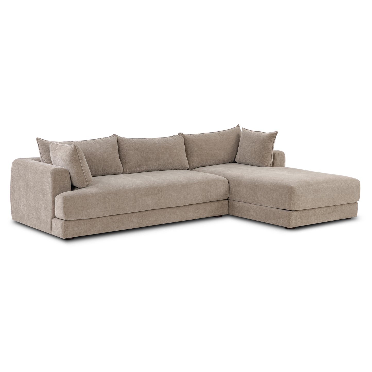 Marcel Right-Facing Sectional | Taupe Brown