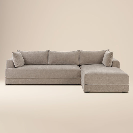 Marcel Right-Facing Sectional | Taupe Brown