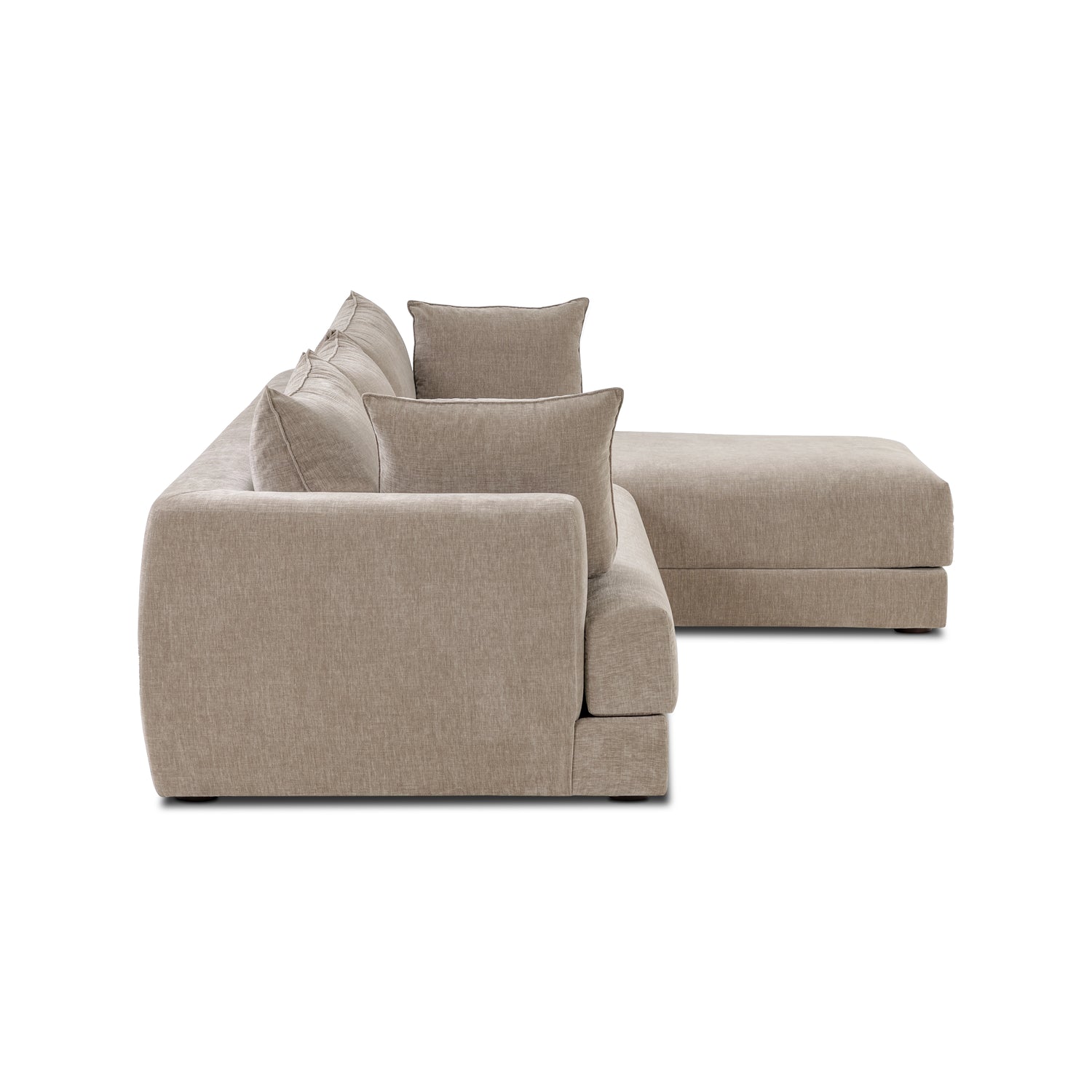 Marcel Right-Facing Sectional | Taupe Brown 