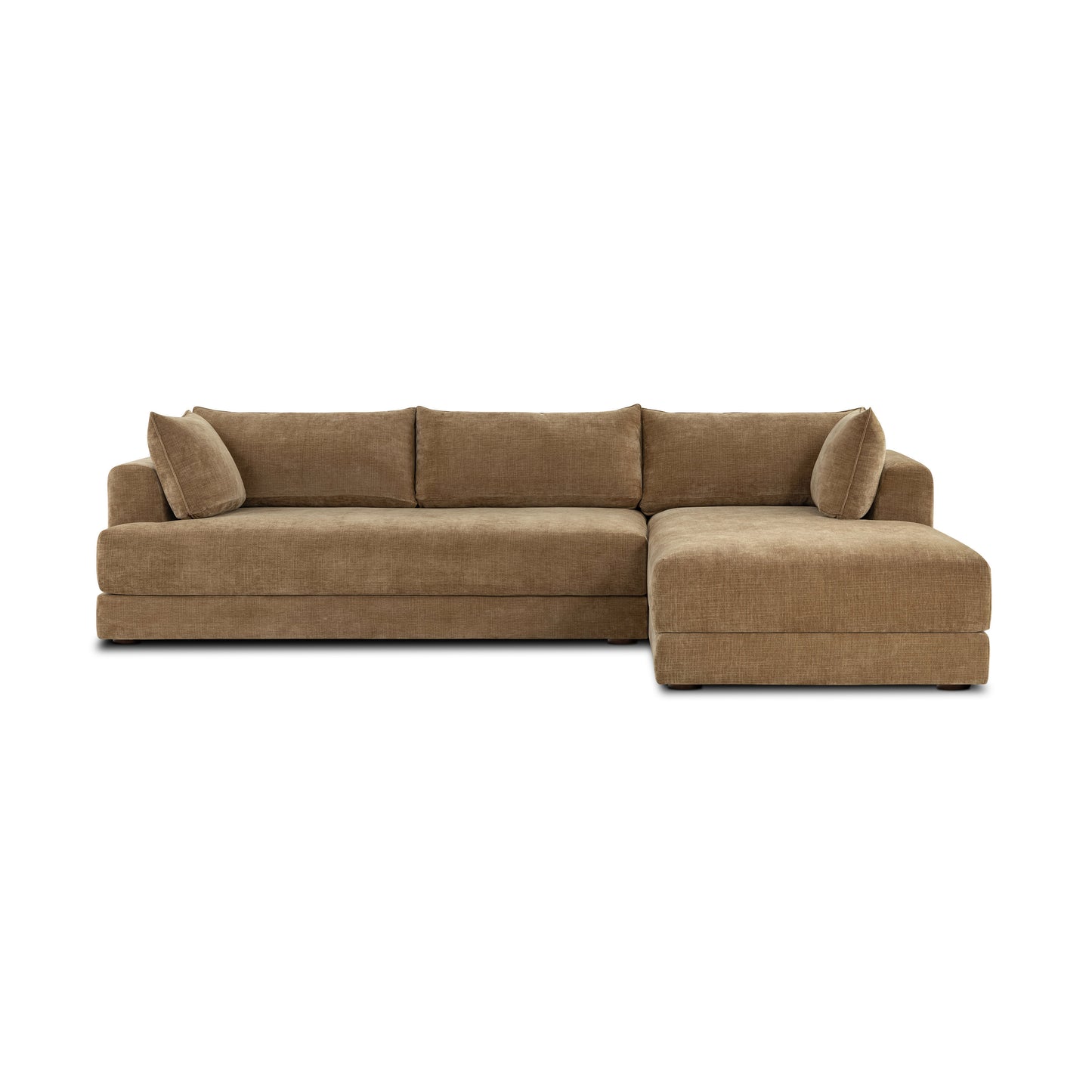Marcel 122” Right-Facing Chaise Sectional | Tawny Brown
