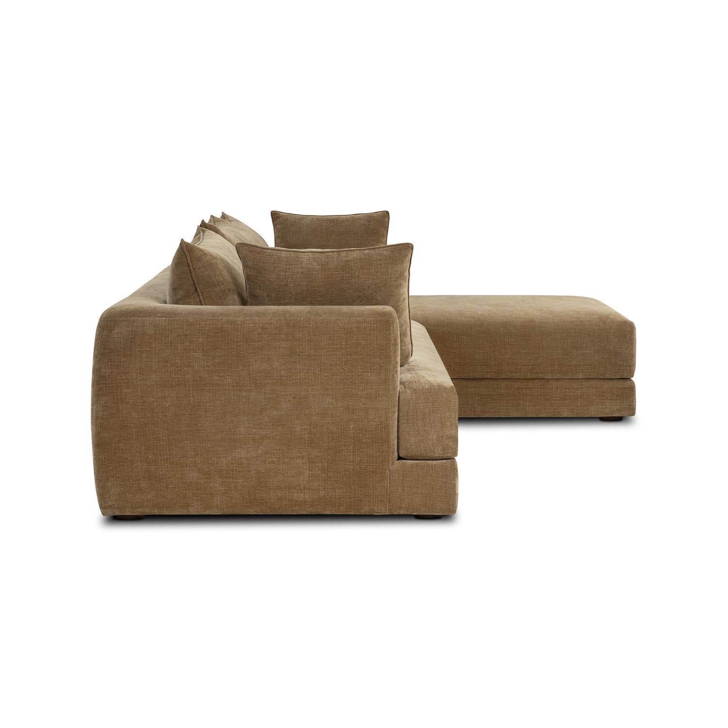 Marcel 122” Right-Facing Chaise Sectional | Tawny Brown 