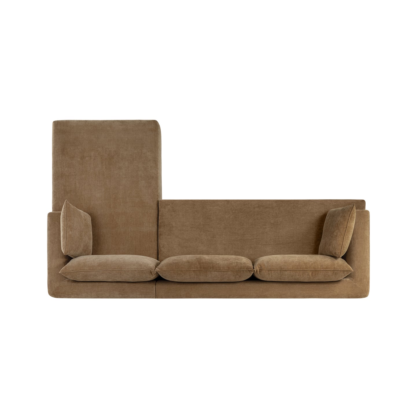 Marcel 122” Right-Facing Chaise Sectional | Tawny Brown