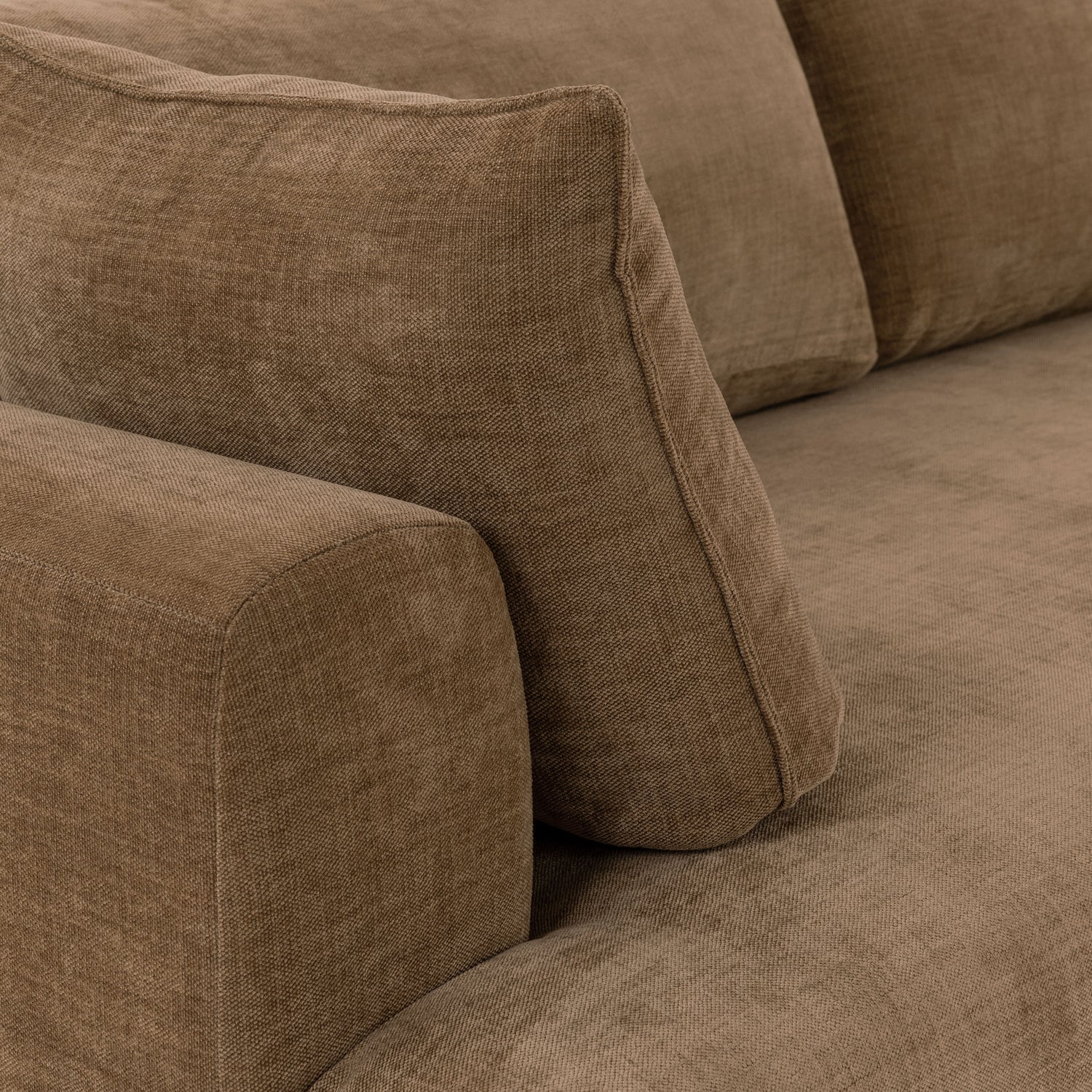 Marcel 122” Right-Facing Chaise Sectional | Tawny Brown 