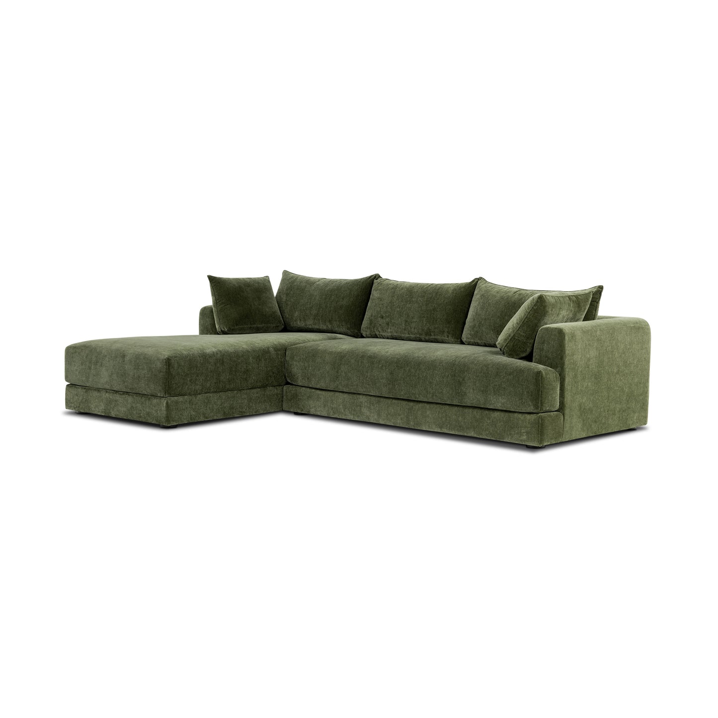 Marcel 122" Left-Facing Sectional | Sagano Green