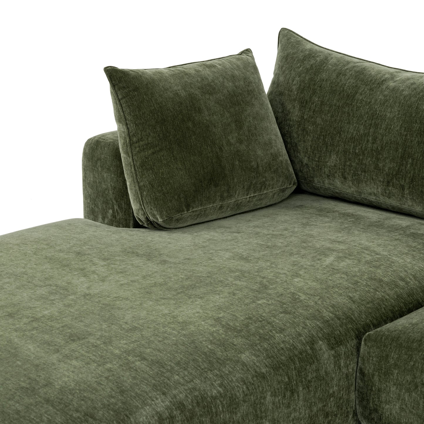 Marcel 122" Left-Facing Sectional | Sagano Green