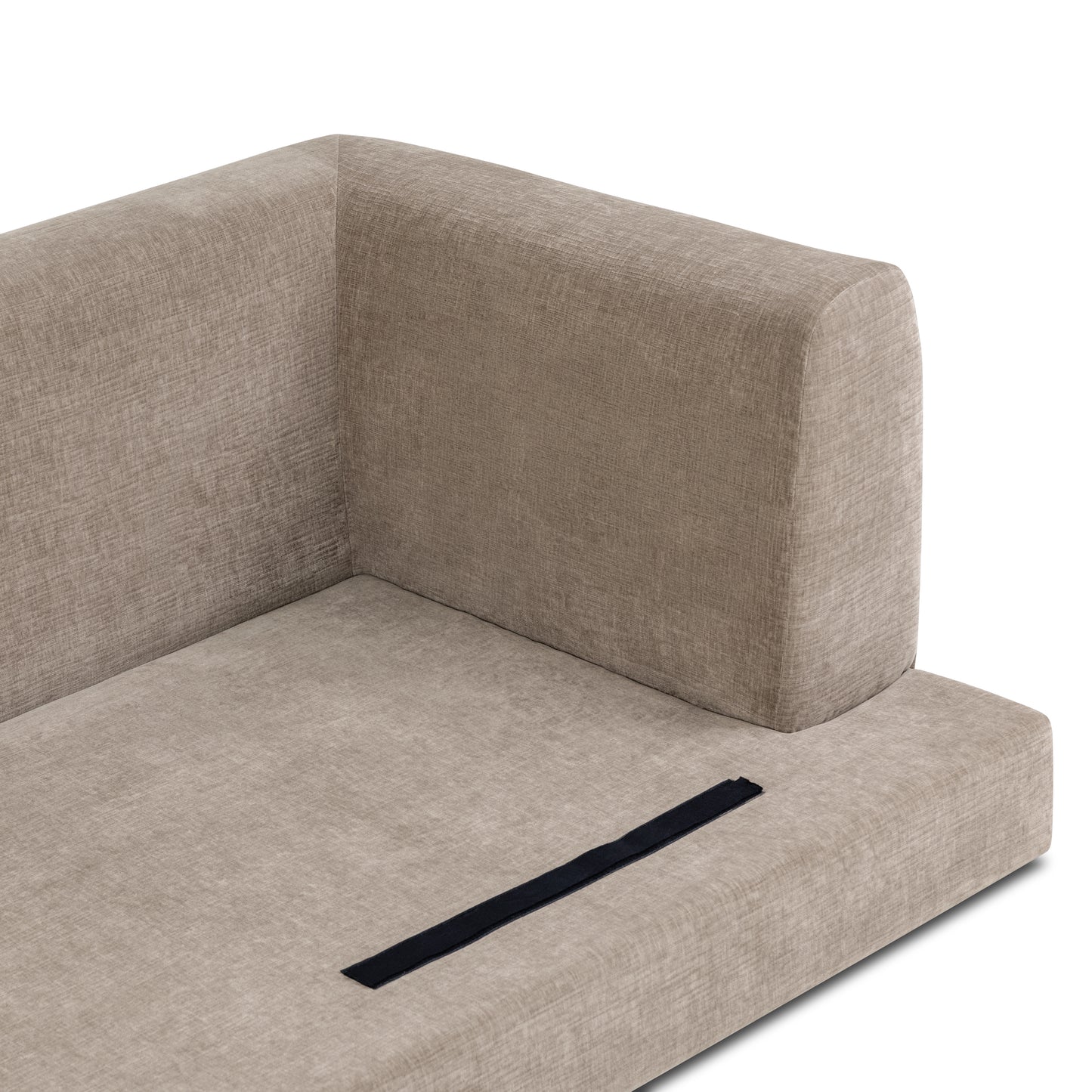 Marcel Left-Facing Sectional | Taupe Brown