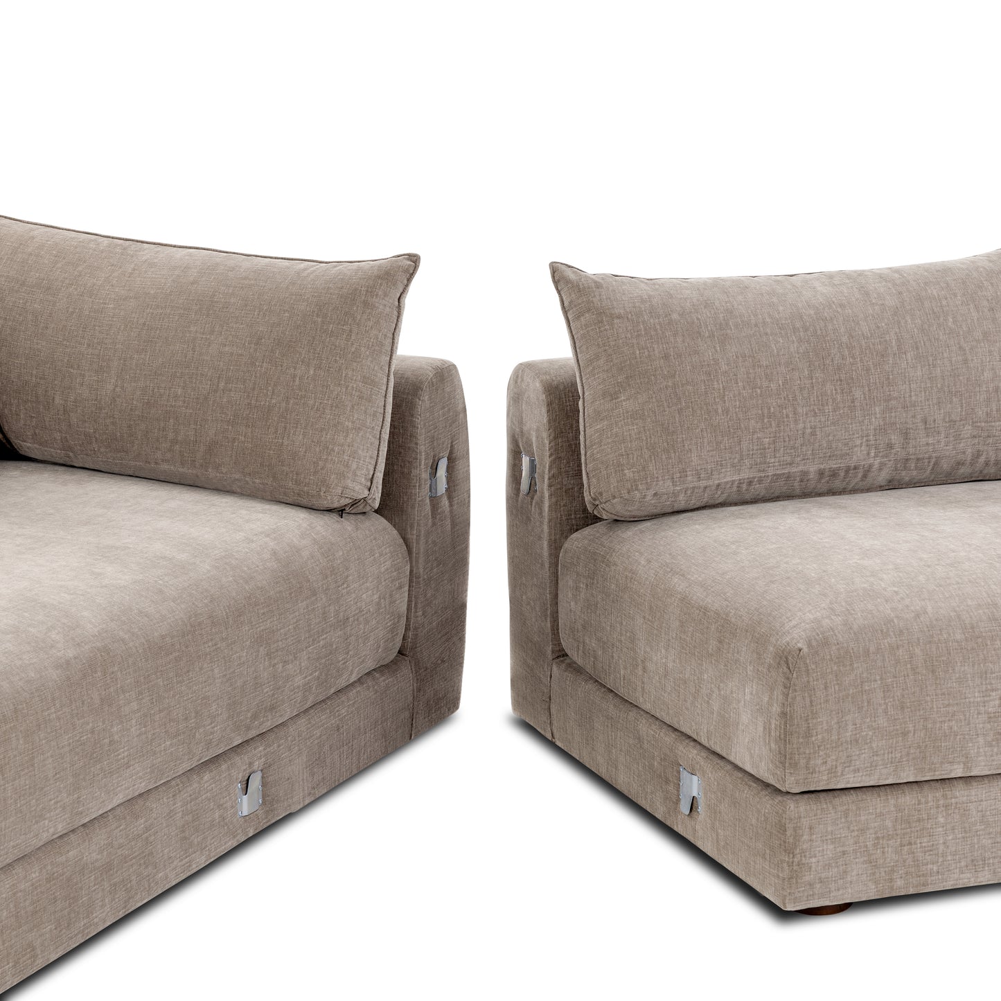 Marcel Left-Facing Sectional | Taupe Brown
