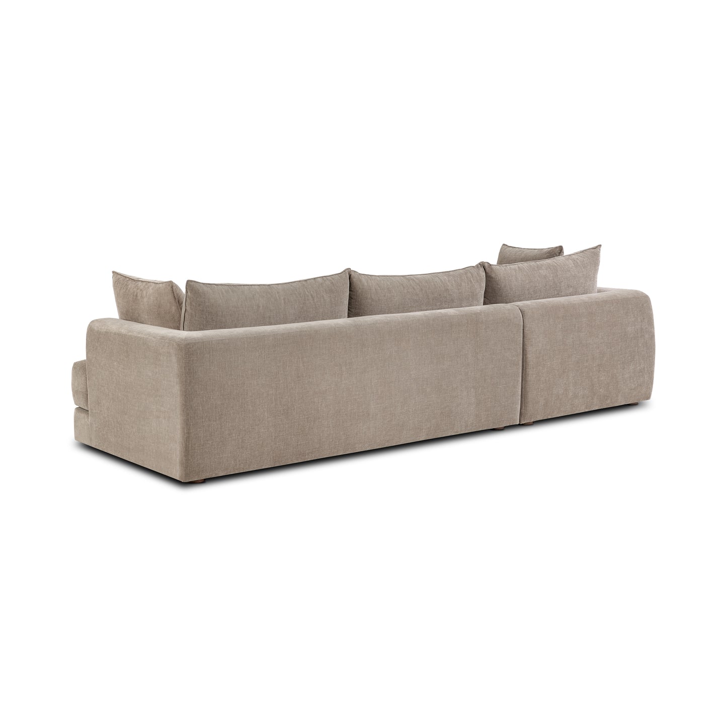 Marcel Left-Facing Sectional | Taupe Brown