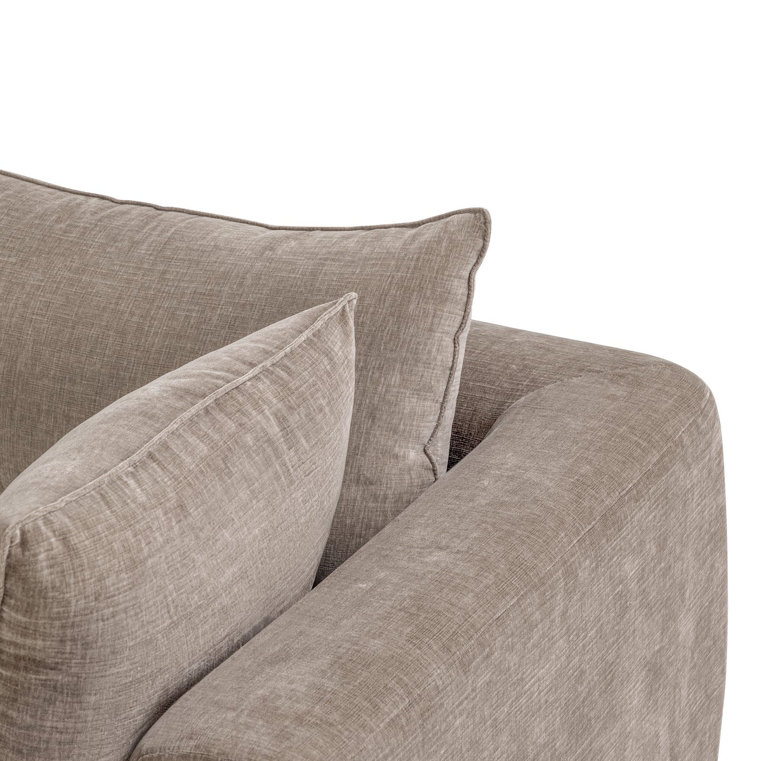 Marcel Left-Facing Sectional | Taupe Brown 