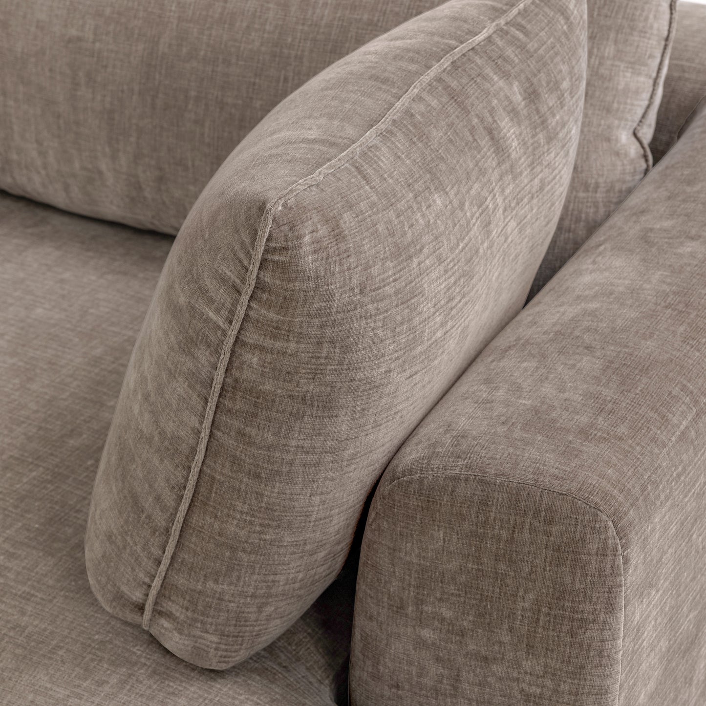 Marcel Left-Facing Sectional | Taupe Brown