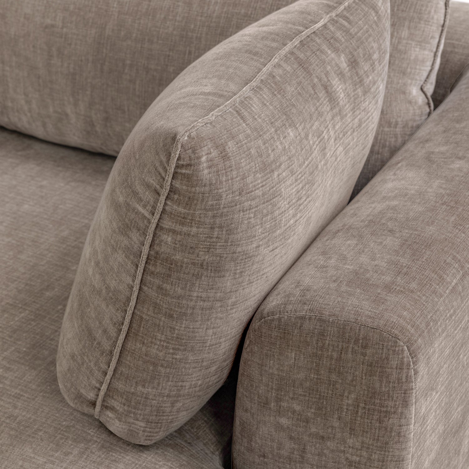 Marcel Left-Facing Sectional | Taupe Brown 