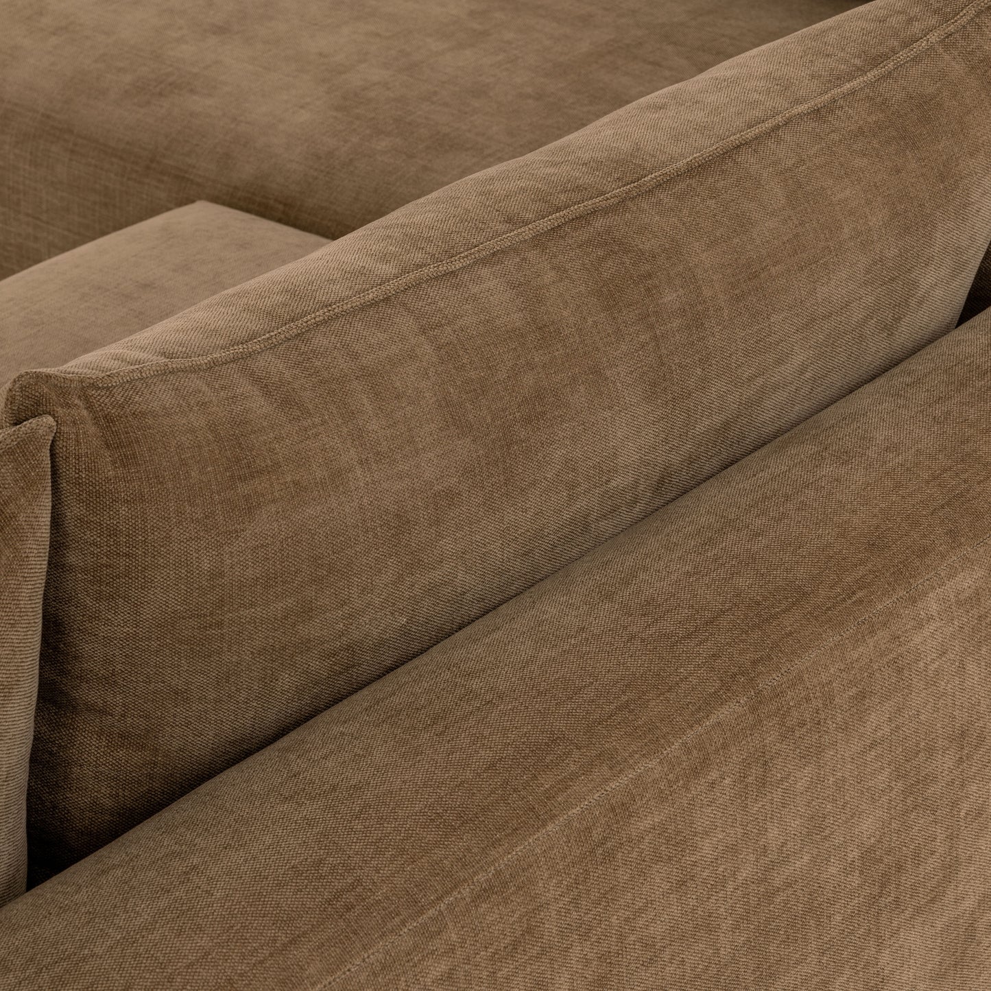 Marcel 122” Left-Facing Chaise Sectional | Tawny Brown