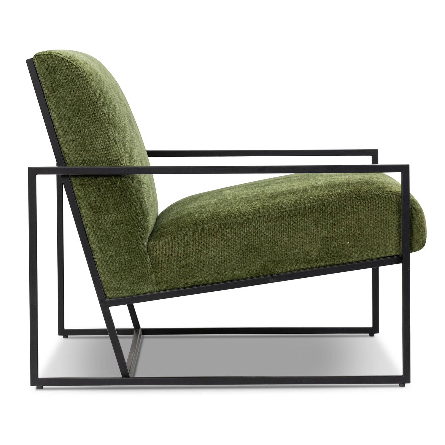 Bo Fabric Lounge Chair | Distressed Green 