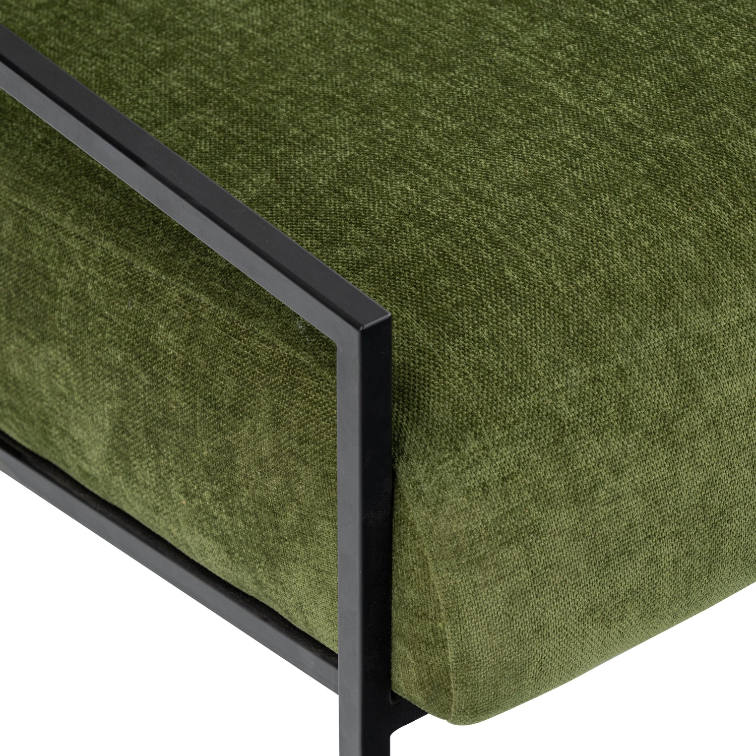 Bo Fabric Lounge Chair | Distressed Green 