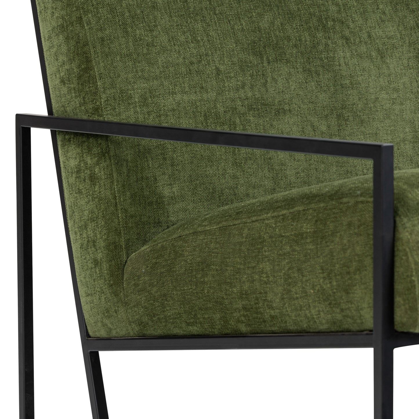 Bo Fabric Lounge Chair | Distressed Green