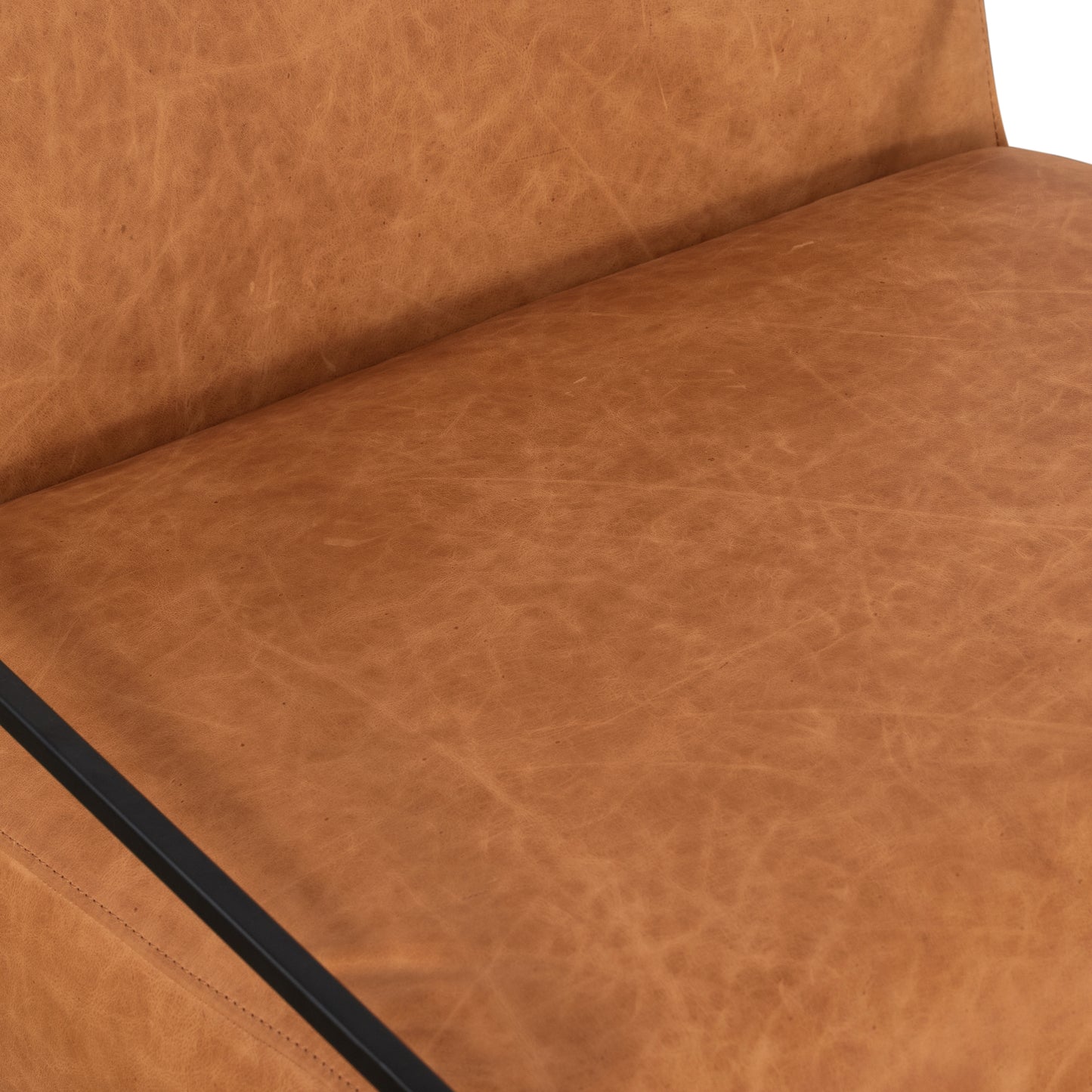 Bo Leather Lounge Chair | Cognac Tan