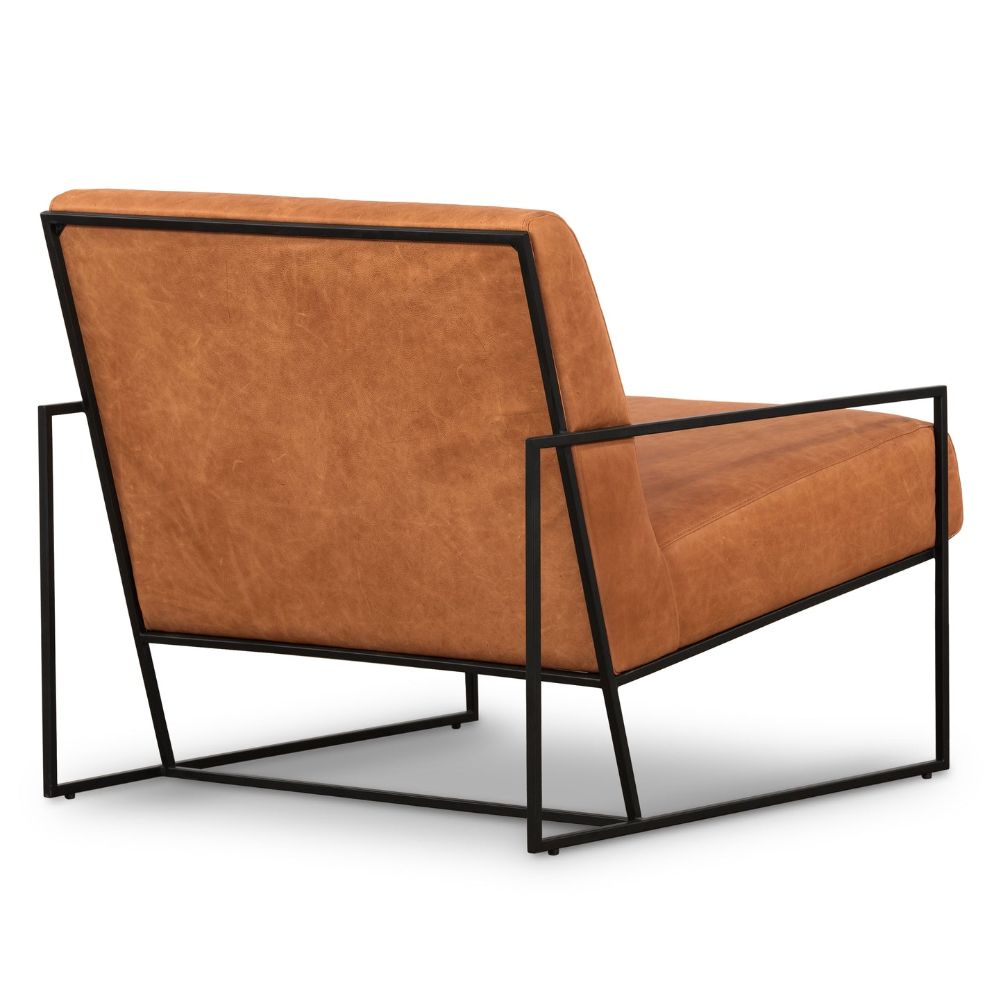 Bo Leather Lounge Chair | Cognac Tan