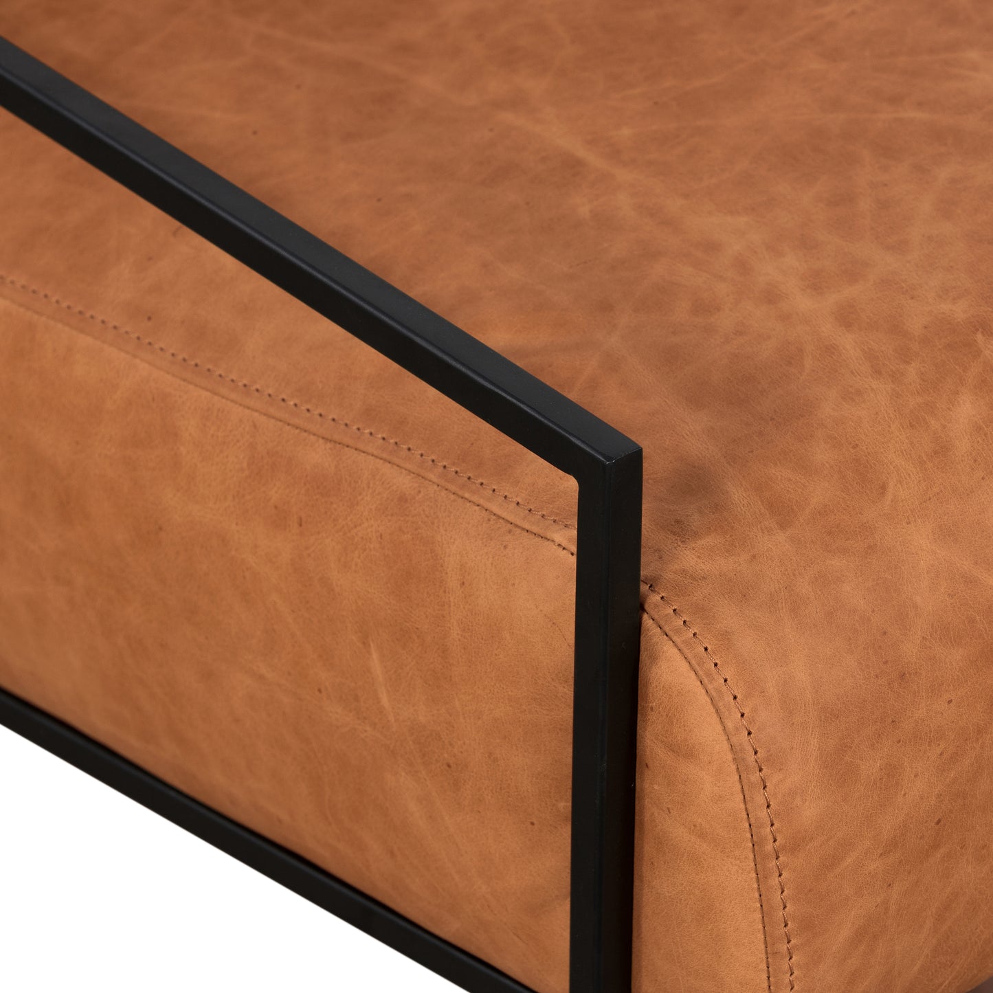 Bo Leather Lounge Chair | Cognac Tan