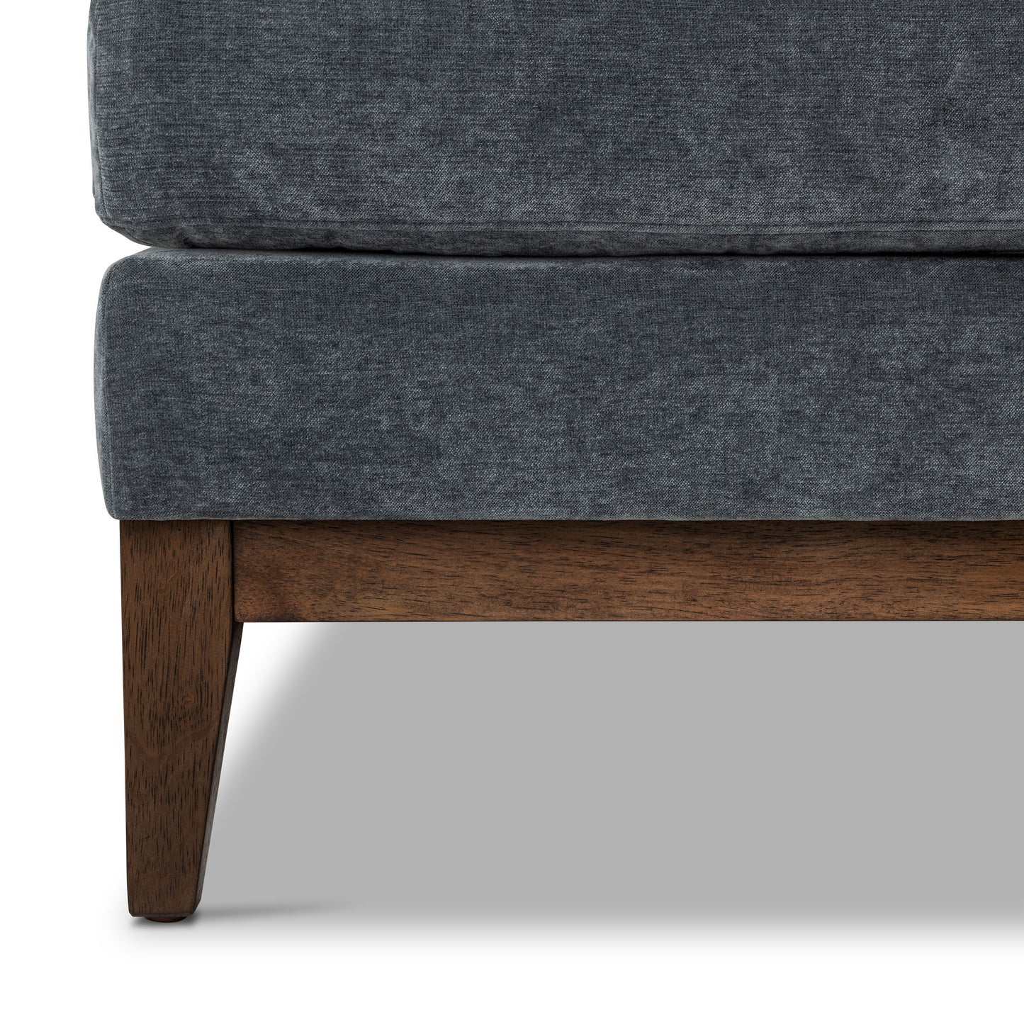 Zyon 115" Left-Facing Bumper Chaise Sectional | Boreal Blue