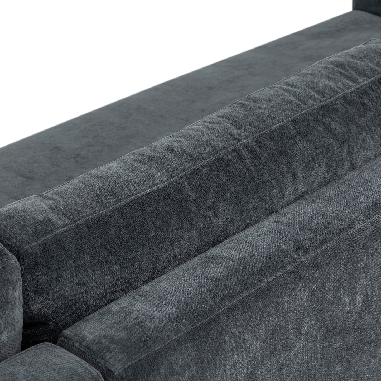 Zyon 115" Right-Facing Bumper Chaise Sectional | Boreal Blue