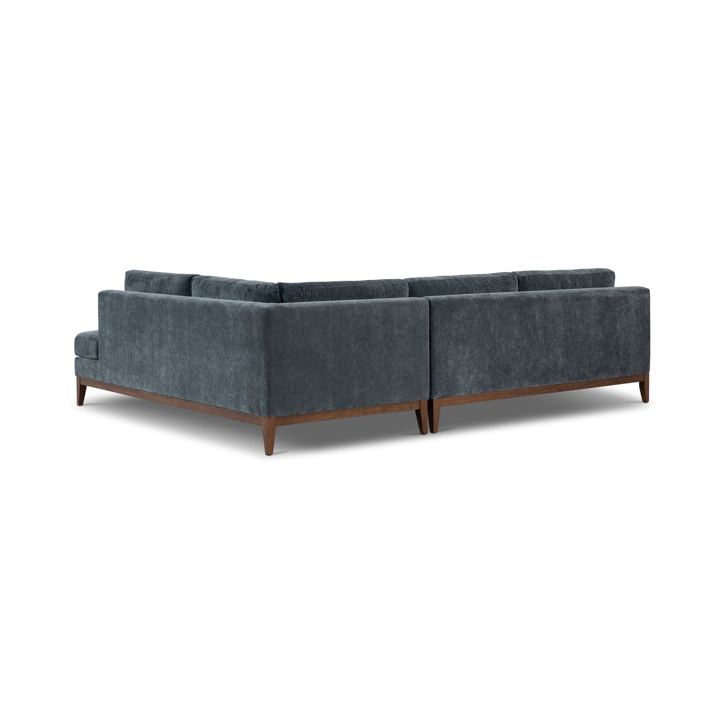 Zyon 115" Right-Facing Bumper Chaise Sectional | Boreal Blue