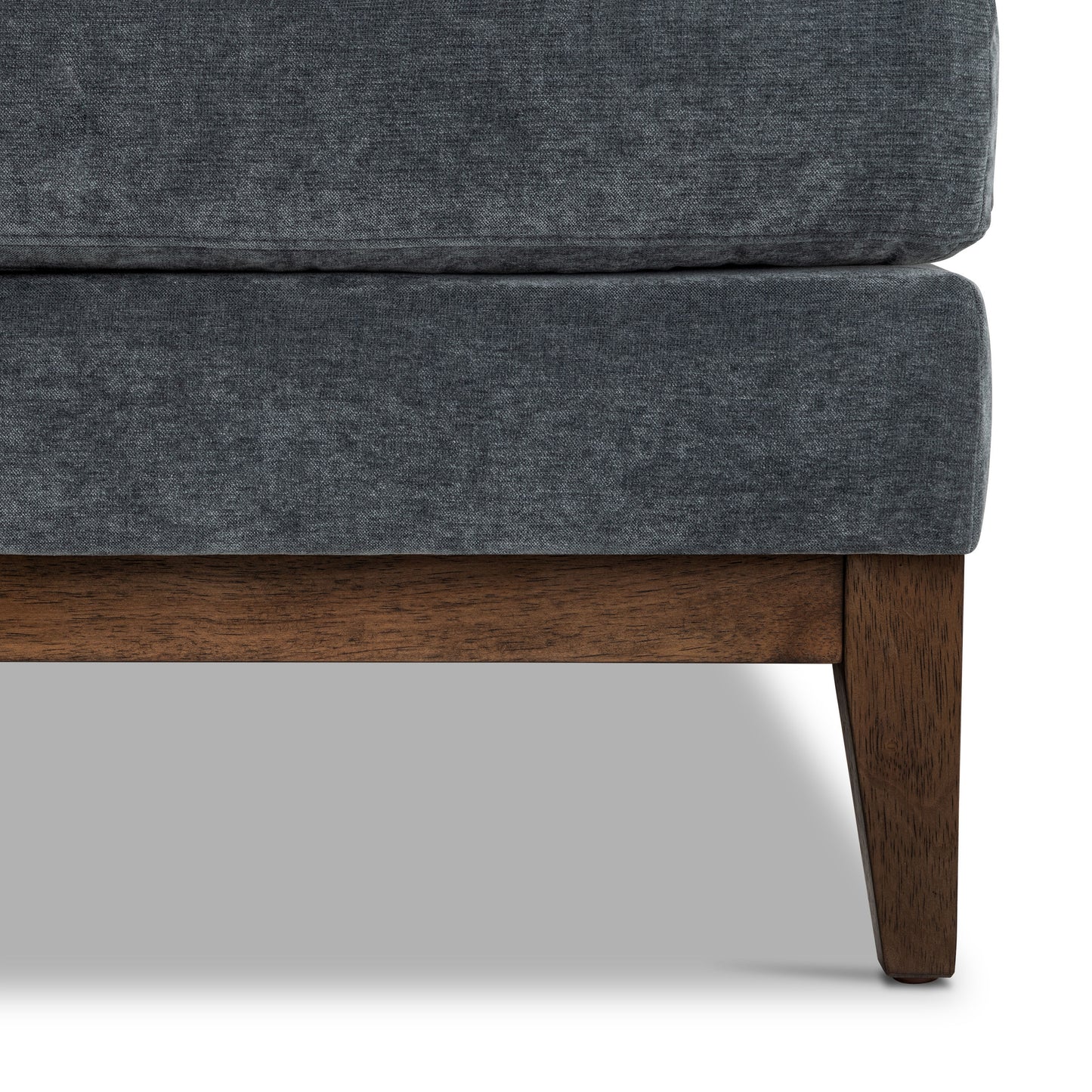 Zyon 115" Right-Facing Bumper Chaise Sectional | Boreal Blue