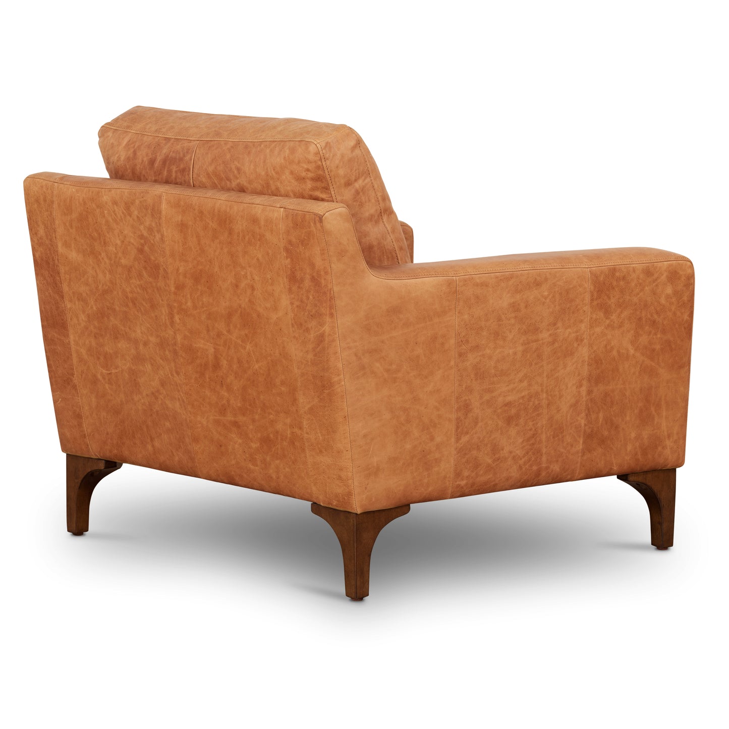 Sorrento Leather Lounge Chair | Cognac Tan