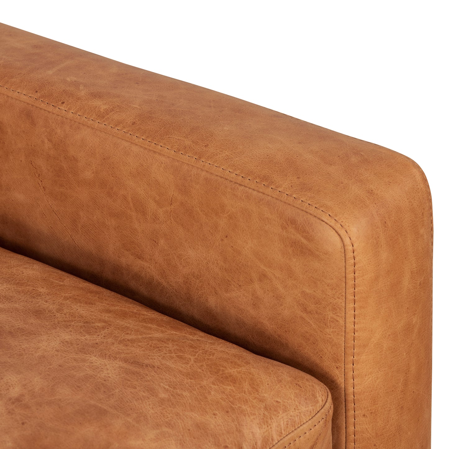 Sorrento Leather Lounge Chair | Cognac Tan