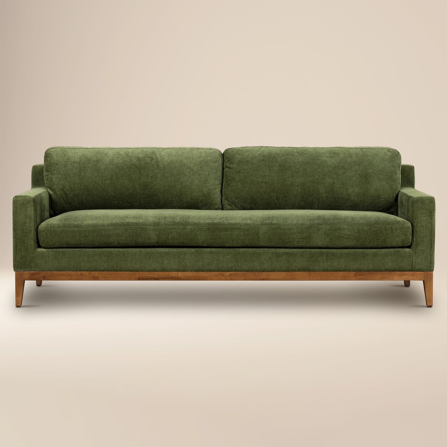 Zyon Velvet Sofa | Distressed Green