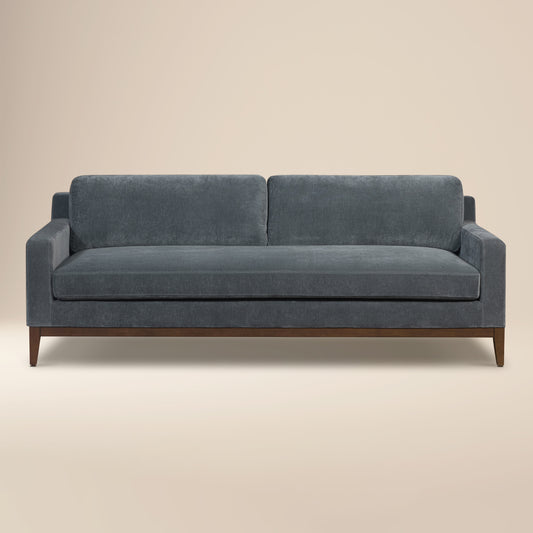 Zyon Velvet Sofa | Boreal Blue