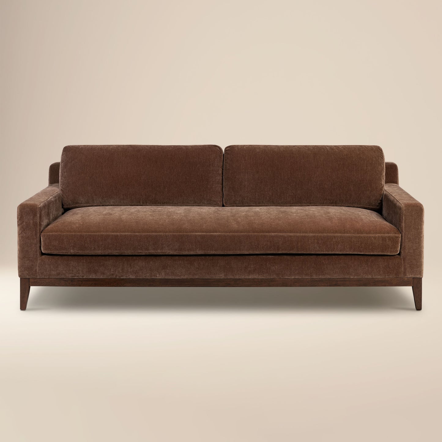 Zyon Velvet Sofa | Bronzer Brown