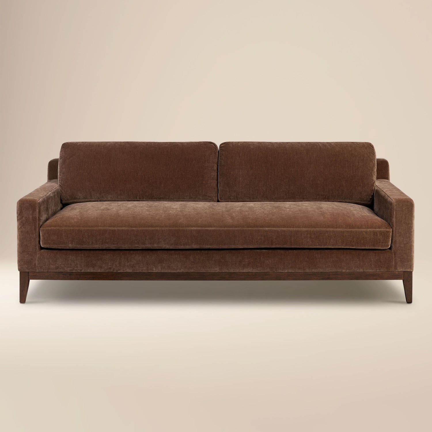Zyon Velvet Sofa | Bronzer Brown 