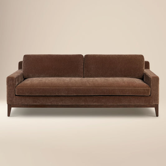 Zyon Velvet Sofa | Bronzer Brown
