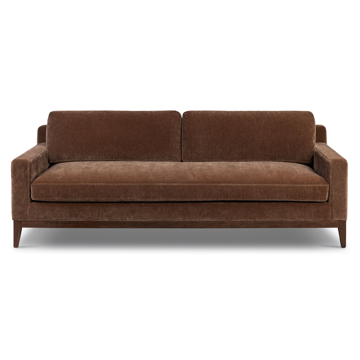 Zyon Velvet Sofa | Bronzer Brown