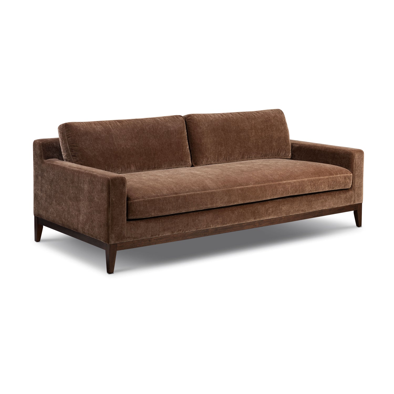 Zyon Velvet Sofa | Bronzer Brown 