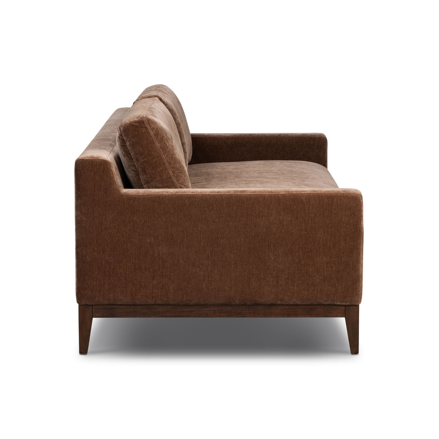 Zyon Velvet Sofa | Bronzer Brown 