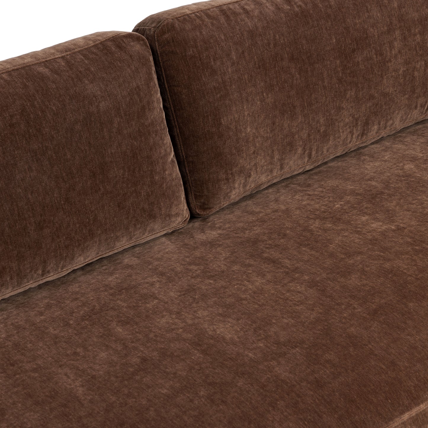 Zyon Velvet Sofa | Bronzer Brown