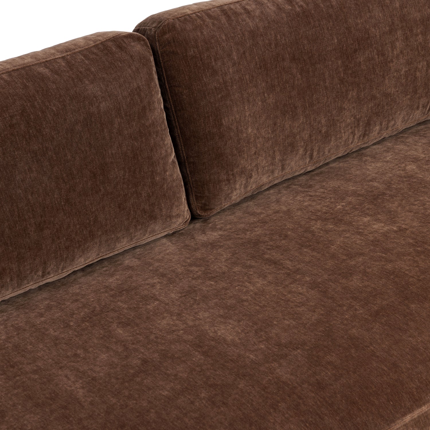 Zyon Velvet Sofa | Bronzer Brown 