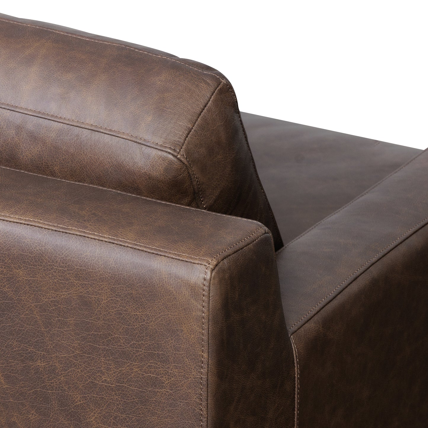 Zyon 90" Leather Sofa | Bridle Brown