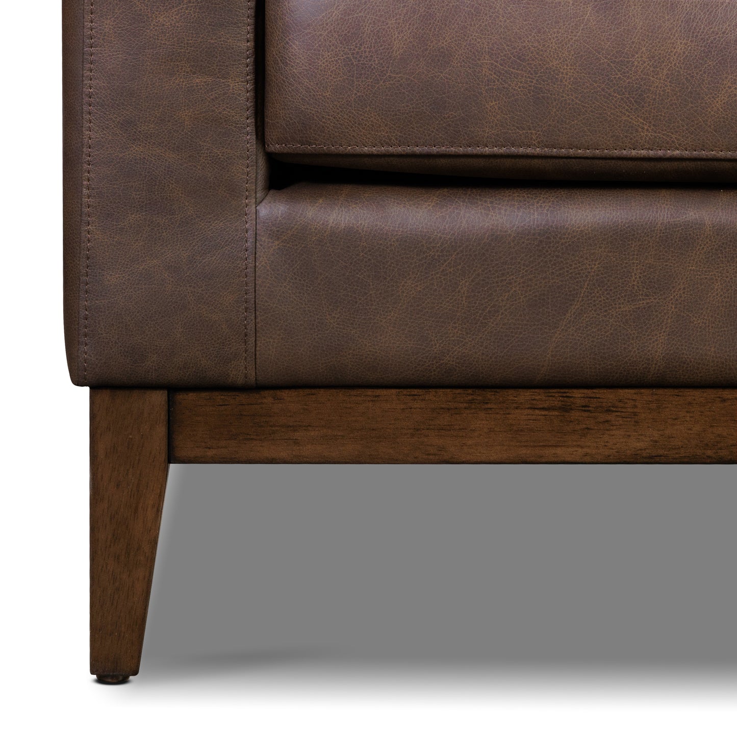 Zyon 90" Leather Sofa | Bridle Brown