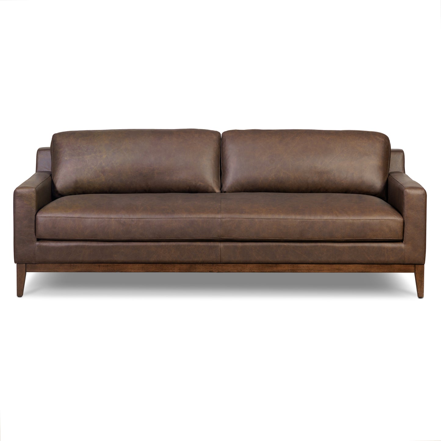 Zyon 90" Leather Sofa | Bridle Brown