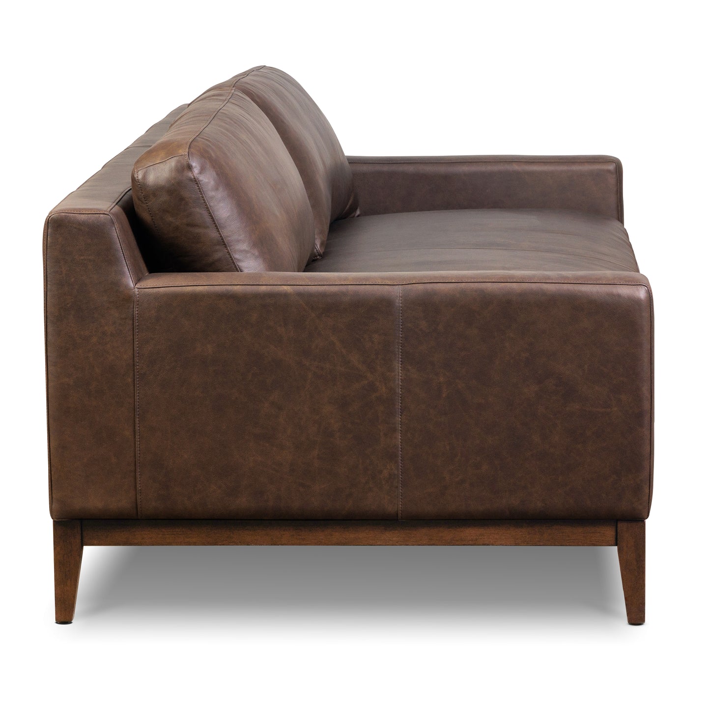 Zyon 90" Leather Sofa | Bridle Brown